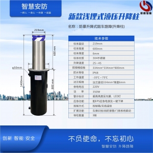 新款淺埋式全自動升降柱-GCZN-S804B